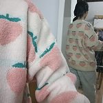 Harajuku Strawberry Knitted Sweater