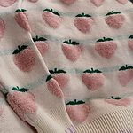 Harajuku Strawberry Knitted Sweater