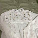 Elegant Lace Stand Collar Blouse