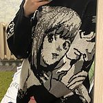 Gothic Anime Graphic Black T-Shirts