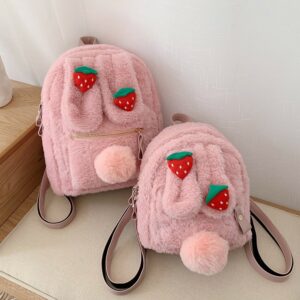 Kawaii Plush Rabbit Ear Backpack Cute kawaii