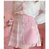 Kawaii School Girl High Waist Plaid Mini Skirt Plaid Mini Skirt kawaii