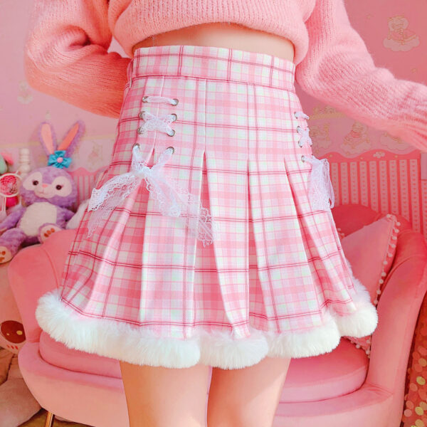 Kawaii Lolita Pleated Mini Skirt Lolita kawaii