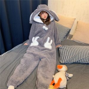 Kawaii Rabbit Plush Pajamas Plush Pajamas kawaii