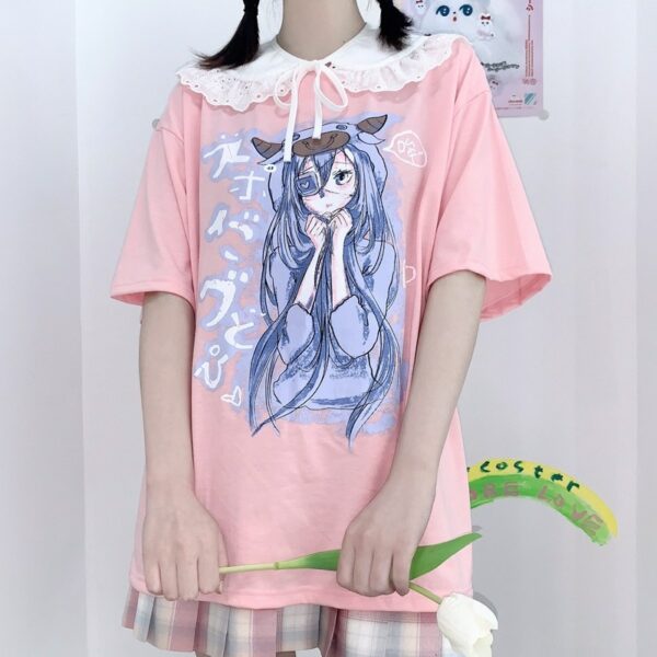 Harajuku Kawaii Pink Graphic T-Shirts Graphic kawaii