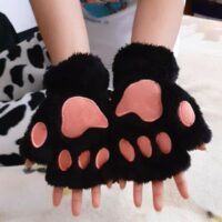 Kawaii pluszowe rękawiczki z łapą kota niedźwiedź kawaii