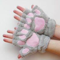 Kawaii pluszowe rękawiczki z łapą kota niedźwiedź kawaii
