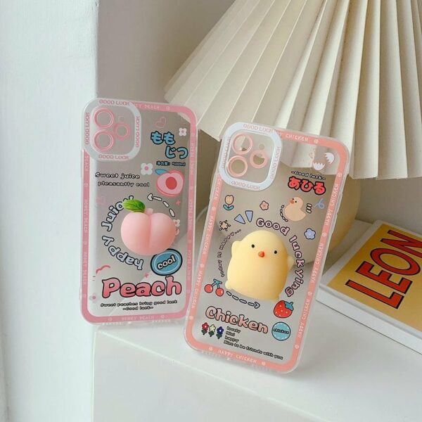 Cute 3D Carton Chicken iPhone Case Chicken kawaii