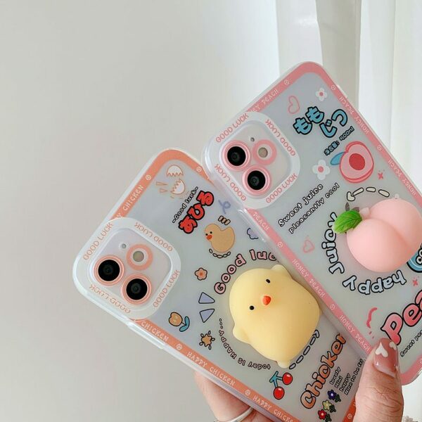 Cute 3D Carton Chicken iPhone Case Chicken kawaii
