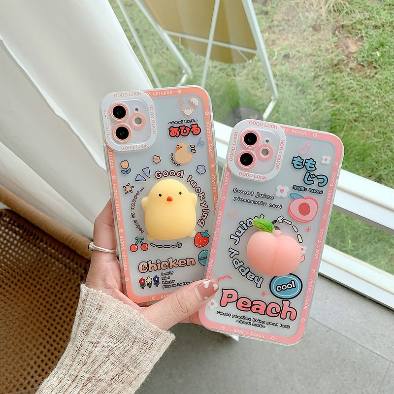 Cute 3D Carton Chicken iPhone Case