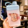 Cute Bear Sports Water Bottle 450ml bear kawaii