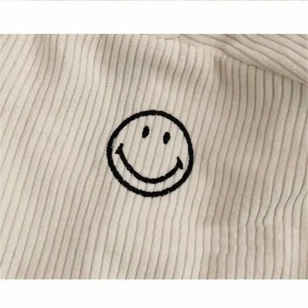 Fresh Simple Smiley Shirt Bf kawaii