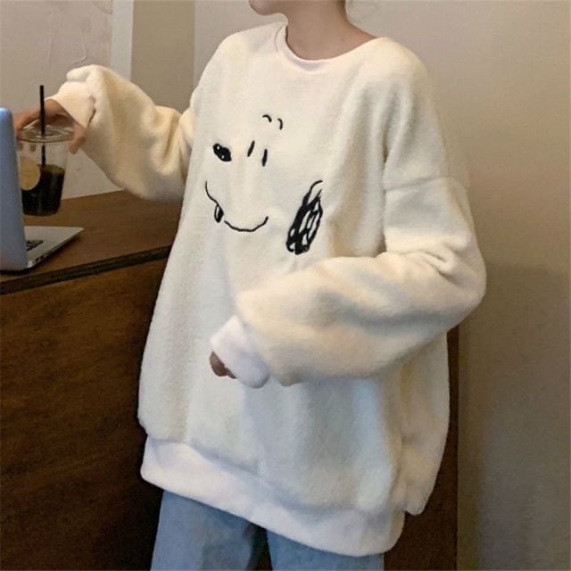 Kawaii Harajuku Loose Print Sweatshirt