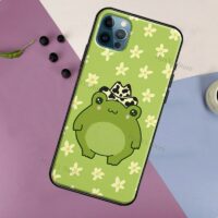 Kawaii Frog Mushroom iPhone-fodral Cottagecore kawaii