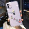 Cute Cartoon Cat Clear iPhone Case Cat kawaii