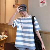 Kawaii Cute Casual Striped T-shirt Cute kawaii