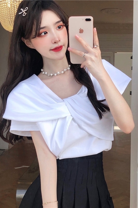Summer Korean Style Sweet White Tshirts Korean kawaii