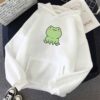 Harajuku Cartoon Frog Sweatshirt Frog kawaii
