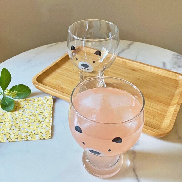 Kawaii Bear Coffee Glass Cup bear kawaii