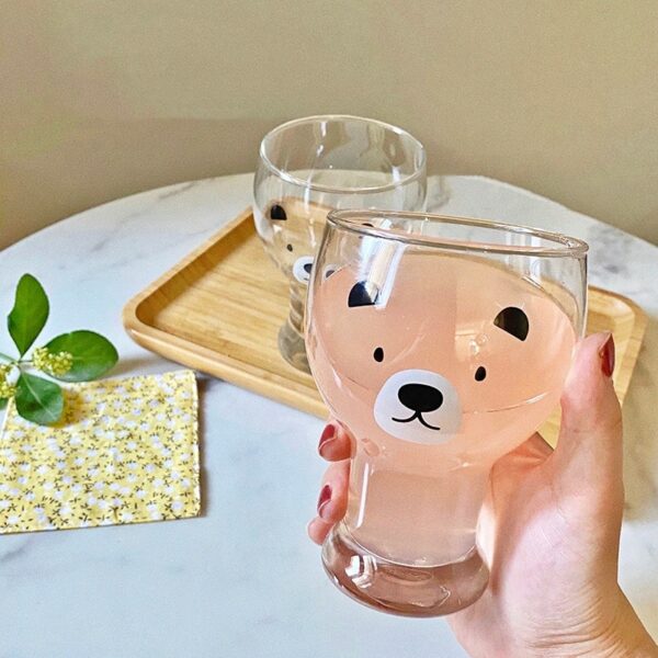 Kawaii Bear Coffee Glass Cup bear kawaii