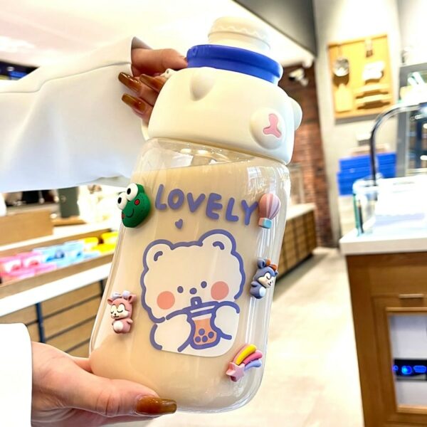 Kawaii Jumbo Bear Water Bottle 1200ml Drinking kawaii