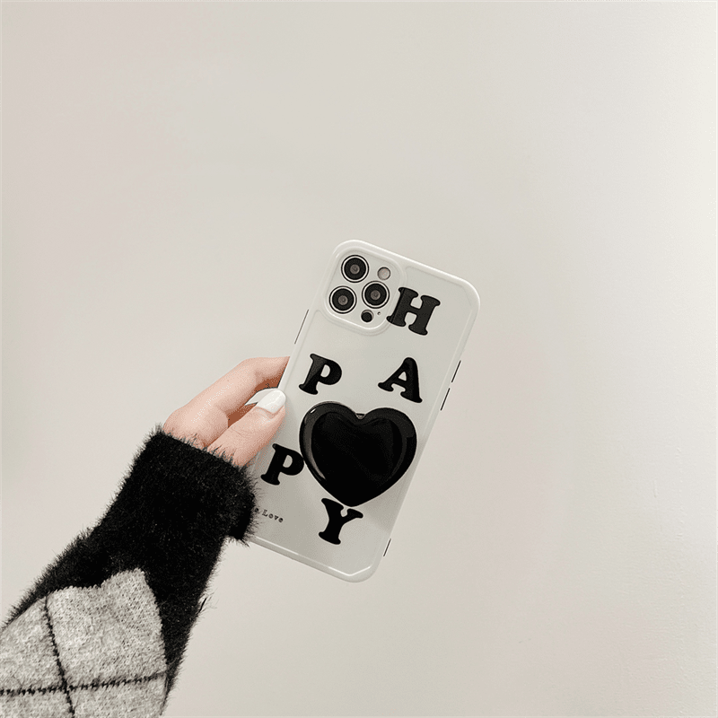 Cute Love Heart Letters iPhone Case