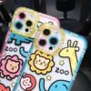 Cute Cartoon Animal Soft Silicone iPhone Case bear kawaii
