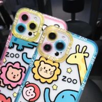 Söt tecknad djur-mjukt silikonfodral för iPhone björn kawaii
