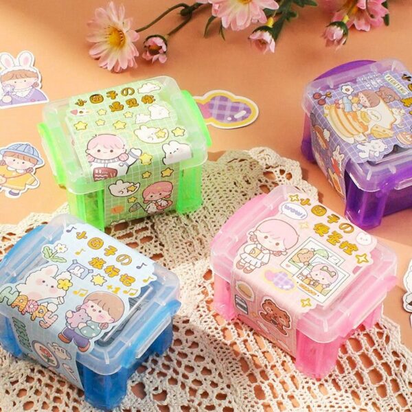 Kawaii Cute Adhesive Tape Set Storage Box Cute kawaii