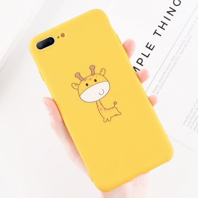 Cute Yellow Giraffe iPhone Case