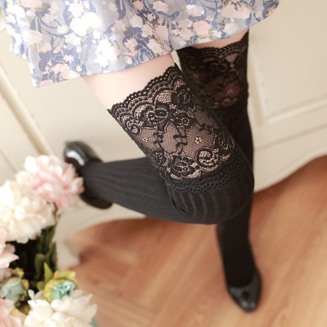 Sexy Lace High Stockings