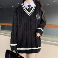 Suéter Japonês Doce Uniforme JK Estilo universitário kawaii
