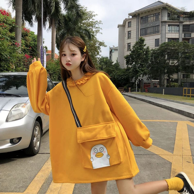 Cute Soft Girl Korean Anime Sweatshirt