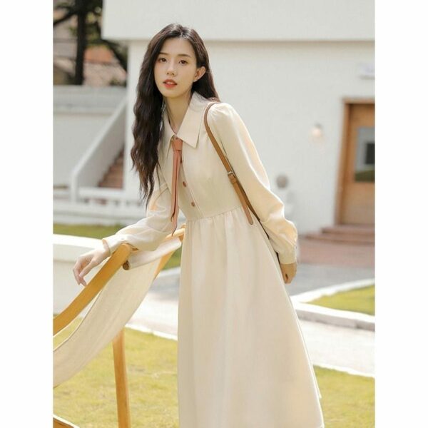 Korean Vintage Preppy Sweet Dress Kpop kawaii