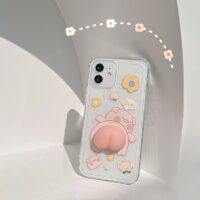 Urocze etui na iPhone'a z motywem świni 3D Kawaii świnia