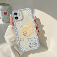 Kawaii Cloud Bear Doodle Art Coque et skin iPhone Art kawaii
