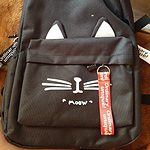 Cute Cartoon Cat Canvas Backpack