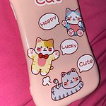 Kawaii Pink Cat Ear iPhone Case