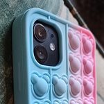 3D Bear Push Bubble iPhone Case