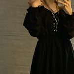 Gothic Off Shoulder Sexy Long Sleeve Dress