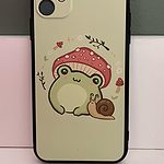 Kawaii Frog Mushroom iPhone Case