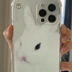 Cute Little White Bunny iPhone Case