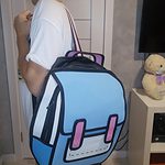 Kawaii 2d Cartoon Canvas Backpack