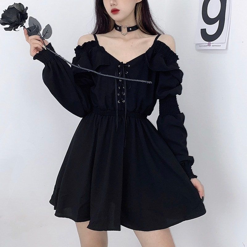Gothic Off Shoulder Sexy Long Sleeve