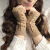 Winter Fashion Half Finger Knitting Gloves Fashion kawaii