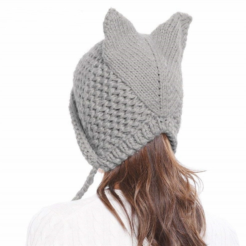 Kawaii Cat Ears Knit Hat
