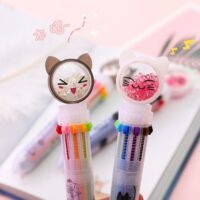Wielokolorowy długopis Kitty Kawaii 1szt Kawaii długopis