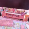 Kawaii Pink Laptop Wood Shelf Desk Organiser Bracket kawaii