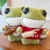 귀여운 큰 눈 개구리 플러시 장난감 개구리 귀엽다