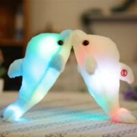 Joli jouet en peluche dauphin lumineux Kawaii créatif